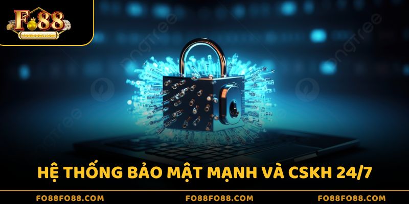 Hệ thống bảo mật mạnh và chăm sóc khách hàng 24/7